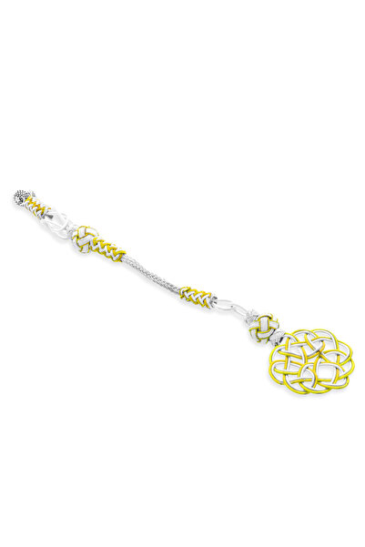 Tesbihane Жовтий білий колір мідне покриття Kazaz Püskül