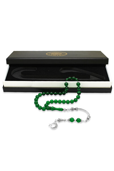 Tesbihane Κεχριμπάρι Πυρινής Αχινής με Μεταλλικές Φούντες - Με Ειδικό Κουτί Δ...