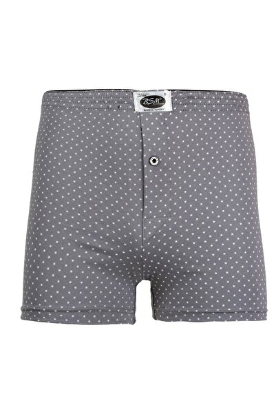 BSM Чоловічі 100% бавовняні м'які натуральні боксери з зірковим принтом і ґуд...