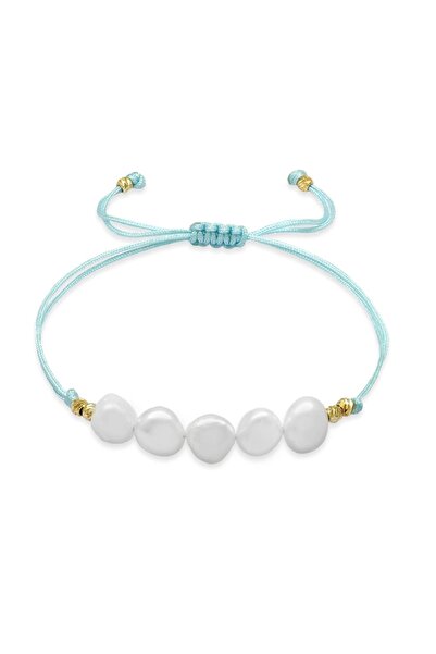 Tesbihane Macrame Braided Natural Cut Water Green Drawstring Yellow Dorica Ba...