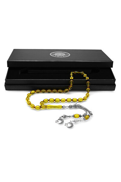 Tesbihane Нетемніючий метал Ayyıldız з бахромою, прозорий жовтий вогняний бур...