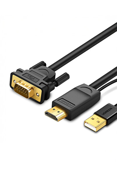 Ugreen HDMI to VGA Dönüştürücü Kablo 1.5m, 30449