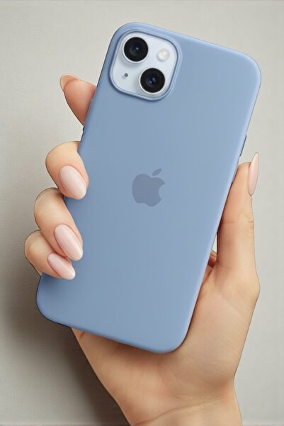 ProNorth IPhone 15 Uyumlu Kılıf Logolu Lansman Soft Yumuşak Içi Kadife Siliko...