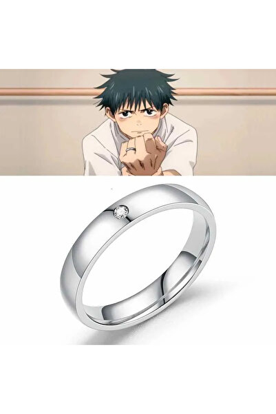 alhemengelir خاتم من الفولاذ المقاوم للصدأ بتصميم أنمي جوجوتسو كايسن يوتا أوك...