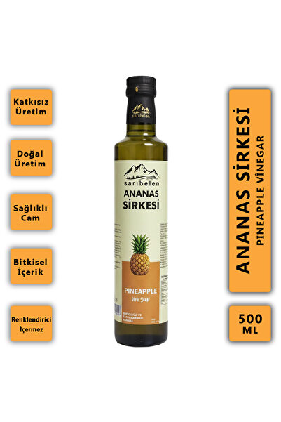 sarıbelen Ananas Sirkesi 500 ml Doğal ve Katkısız- Fermente Meyve Sirkesi