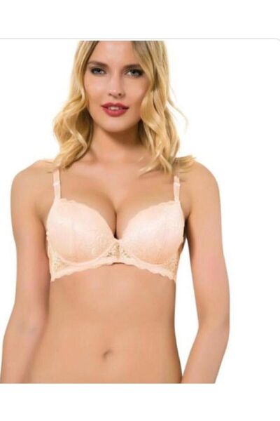 Belvü 1112 -uçuk Pembe– Dantelli Dolgulu Lüks Sütyen