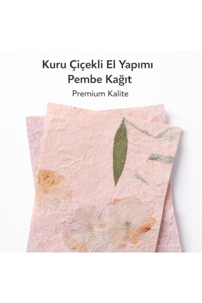 eraypaper El Yapımı Renkli Doğal Kağıt - Toz Pembe