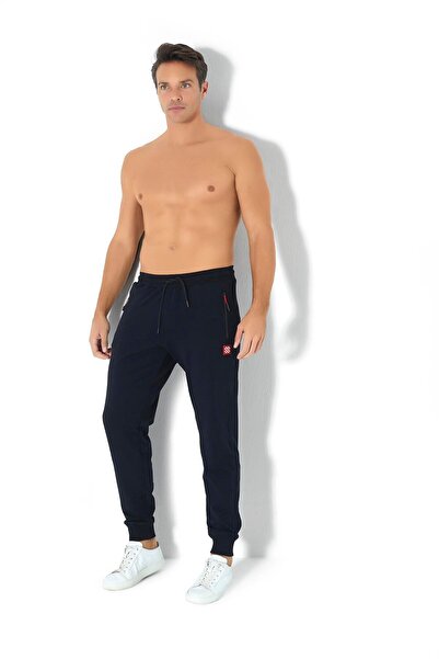 Jiber Ανδρικό μαύρο φούτερ με δύο κλωστές 2050