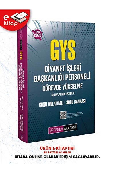 Pegem Akademi Yayıncılık 2026 GYS Diyanet İşleri Başkanlığı Personeli Görevde...