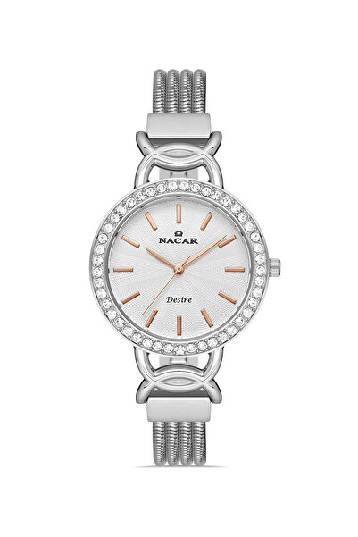 Nacar Silver Women's Wristwatch Nc10- 3931021 -Asms
