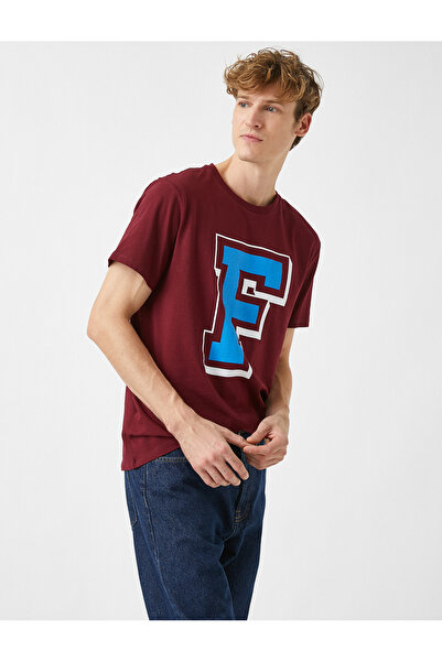 Koton Ανδρικό μπλουζάκι Claret Red