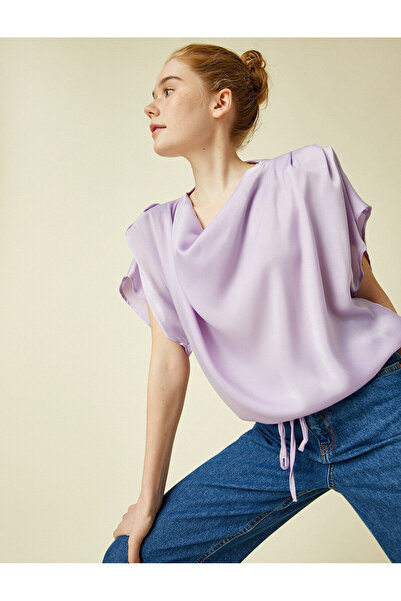 Koton Γυναικεία Μπλούζα Λιλά 1YAK68987CW