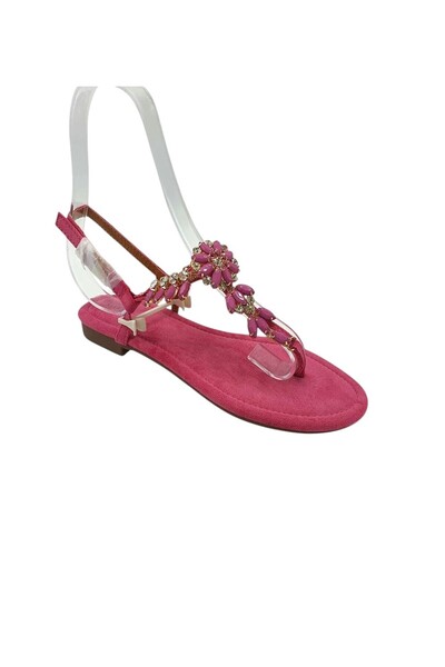 MARQUIIZ Sandale damă 38, material textil, roz