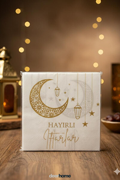 MCA Deerhome Ramazan Temalı Peçete - 1 Paket – Farklı Karışık Desen | İftar &...