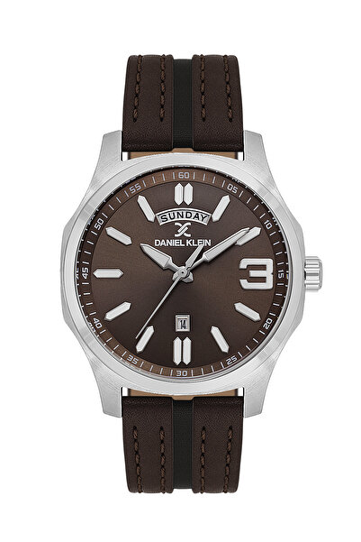 Daniel Klein Premium Dark Brown Leather Watch for Men DK.1.14141-3