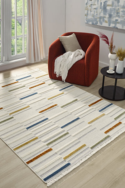 SEYRAN HALI DESEN PALETİ İBİZA 152 MULTİ Dekoratif Antialerjik Dokuma Halı