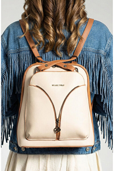 Çanta Trend Rucsac și geantă de umăr Miami Polo din piele artificială cu 5 ochi