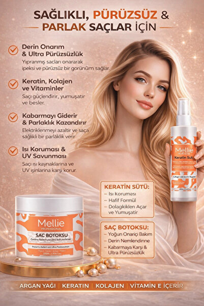 Mellie Professional Keratin Milk & Hair Botox ( Hair Botox )