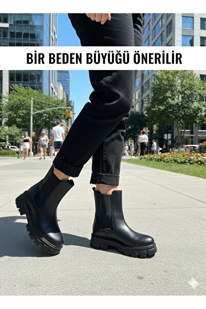 LastStep Siyah Chunky Taban Chelsea Bot Günün her anında konfor ve şıklığı bi...