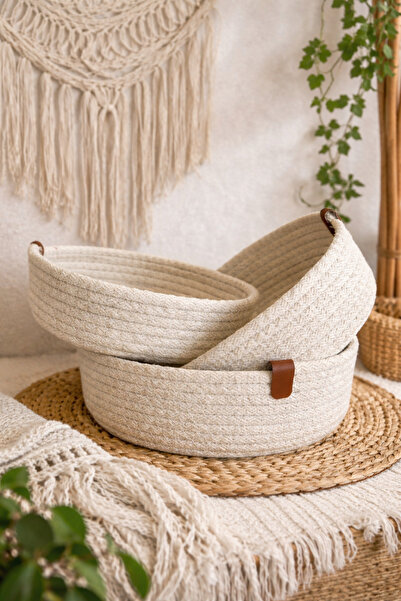 Mastella 3’lü Jüt Sepet Banyo,Mutfak Organizer Düzenleyici | 3 boy