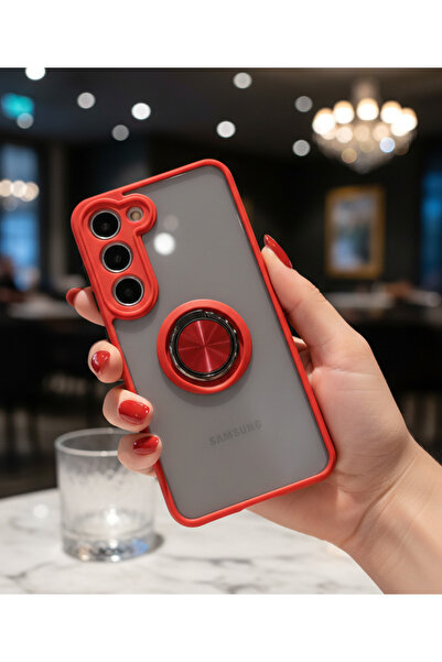 Hatreds Samsung Galaxy S24 FE İçin Kamera Korumalı Yüzüklü Kılıf - Leke Tutma...