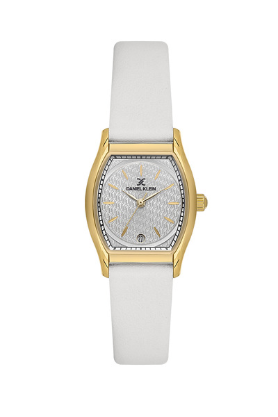 Daniel Klein Premium White Leather Watch for Women DK.1.14152-3