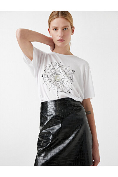 Koton Γυναικείο Off White T-Shirt 21YY59000021