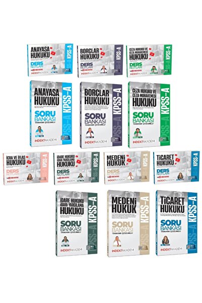 İndeks Akademi 2026 KPSS A Grubu Hukuk Video Ders Notları + Soru Bankası 13 l...