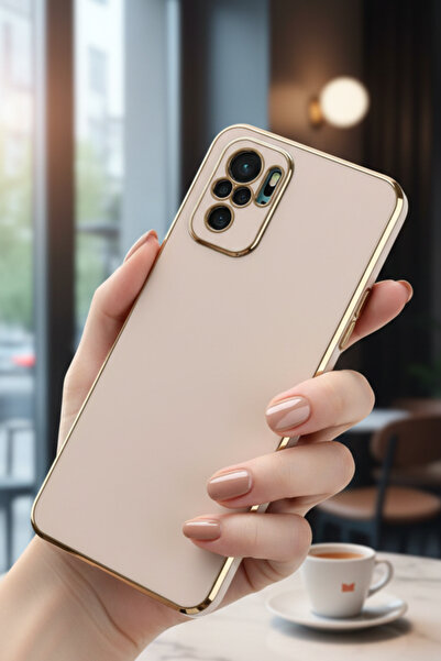 AQUA AKSESUAR Xiaomi Redmi Note 10S Uyumlu Parlak Altın Kenarlı Kamera Koruma...