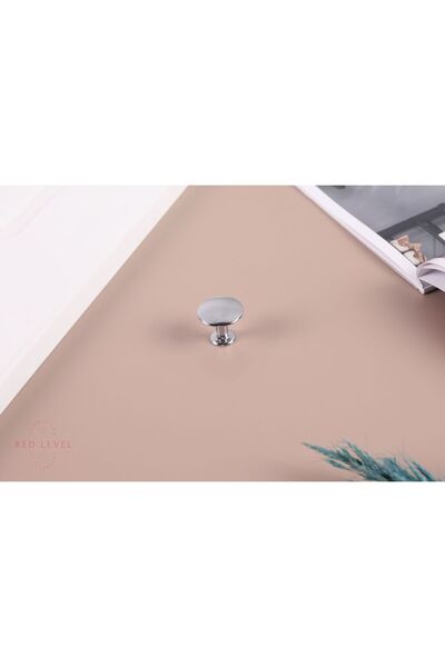 Red Level Düz Yuvarlak Krom Düğme Kulp Modelleri Dolap Çekmece Mobilya Mutfak...