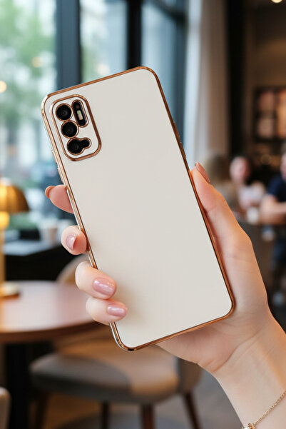 AQUA AKSESUAR Xiaomi Redmi Note 11 SE Uyumlu Parlak Altın Kenarlı Kamera Koru...