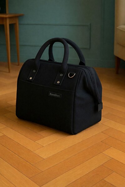 Bambus Askılı Sıcak Soğuk Isı Yalıtımlı Termal Yemek Mama Gıda İlaç Günlük El...