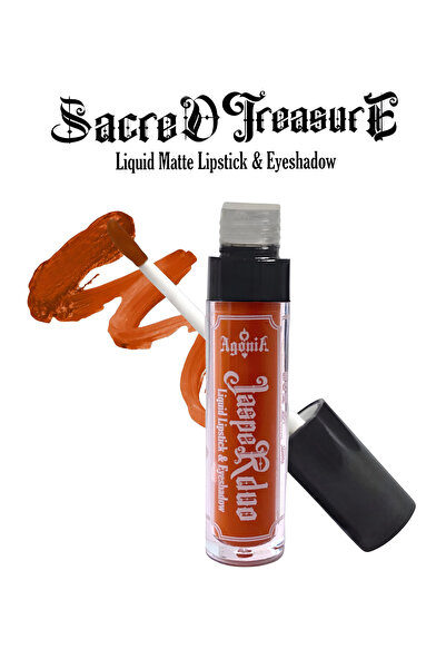 Agonia JasperDuo Turuncu Mat Likit Ruj&Far