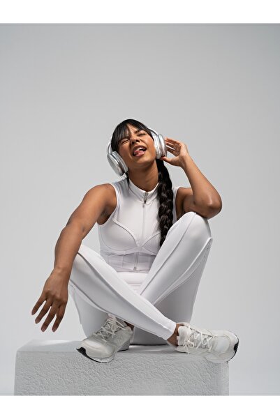 lismina Beyaz Dikiş Modelli Sculpt Line Spor Büstiyer ( Sporcu Sütyeni )