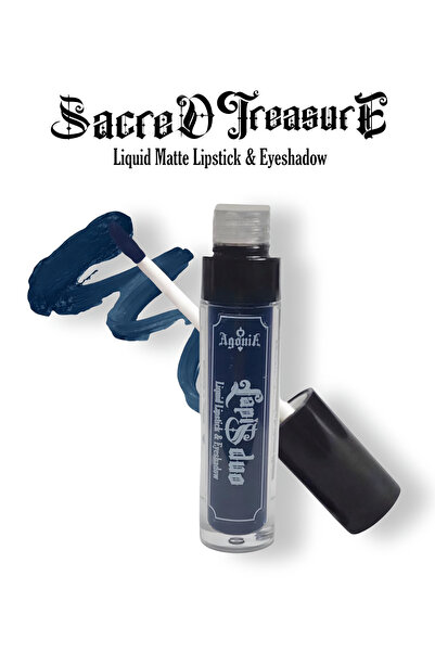 Agonia LapisDuo Koyu Turkuaz Mat Likit Ruj & Far