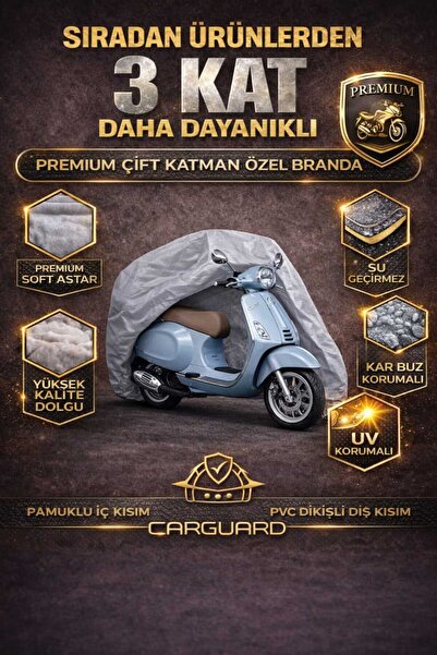 CarGuard غطاء محرك الدراجة النارية فيسبا بريمافيرا 125/150 قماش مجدّل - مصنوع...