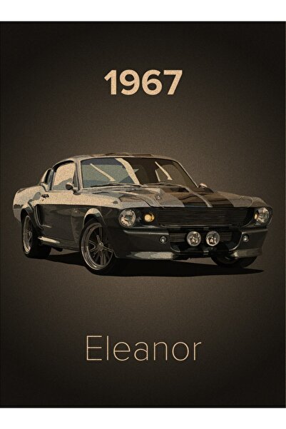 Caph Design 1967 Ford Eleanor Mustang Vintage Kraft Poster - 33x48cm