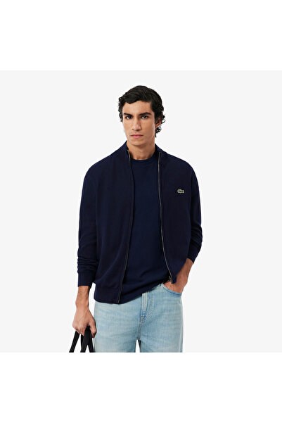 Lacoste Zipped High Neck Cotton Sweater - AH1957-00-166