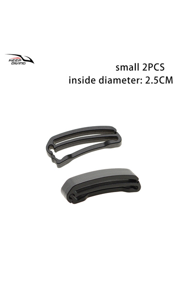 Choice مشبك تثبيت بلاستيكي صغير (قطعتان) لحزام النسيج، مشبك سريع الانزلاق، مش...