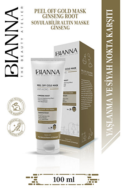 Bianna Altın Maske Antiaging Yaşlanma Karşıtı Soyulabilir Maske Ginseng Maske...