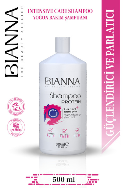 Bianna 500 مل شامبو العناية بالشعر بالبروتين وتقوية البنية
