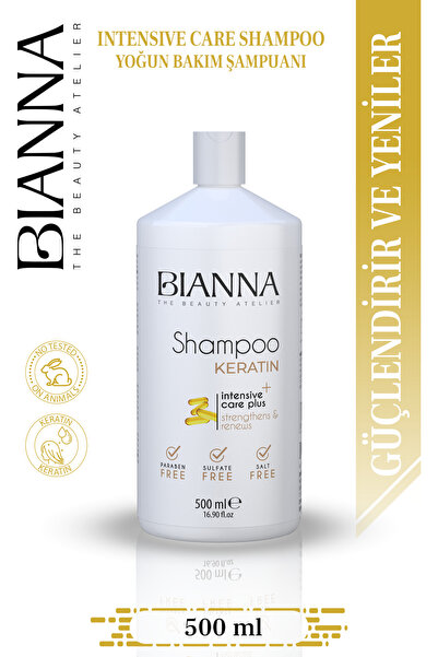 Bianna 500 مل شامبو كيراتين للعناية بالشعر خالي من الملح وخالي من الكبريتات و...