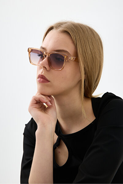 Chunky Frame Swanky Unisex Bal Nude Sunglasses
