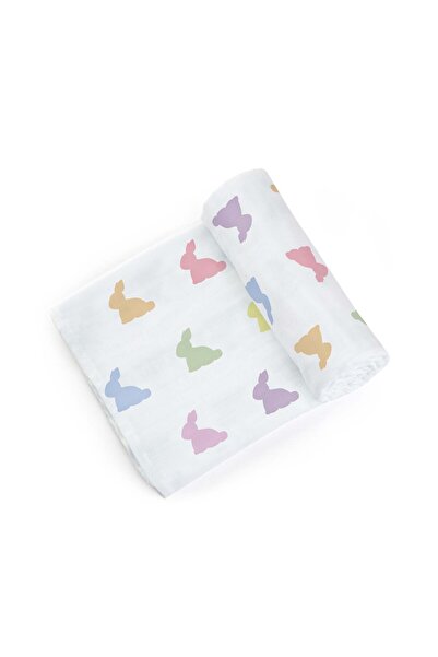 DEUX LAPINS Rainbow Lapin Müslin Örtü 120x120 cm