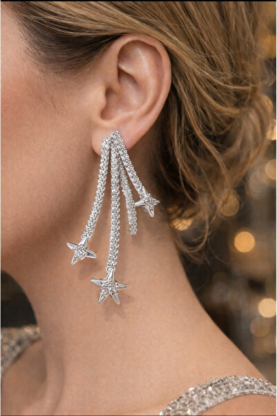 VEGALUXE أقراط بتصميم أنيق من الفولاذ لا تسبب التلطيخ.