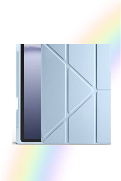 Fuchsia حافظة تابلت ذكية ثلاثية الطي مع حامل قلم، متوافقة مع جهاز Galaxy Tab ...