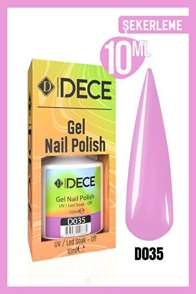 d dece Kalıcı Oje Uv Led D035 (PEMBE SERİSİ) 10ml