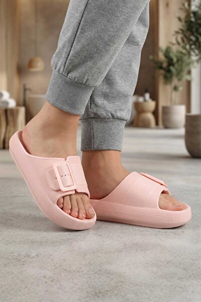 GEZER Kadın Yazlık Tek Toka Ayarlanabilir Eva Banyo Bahçe Havuz Plaj Terlik