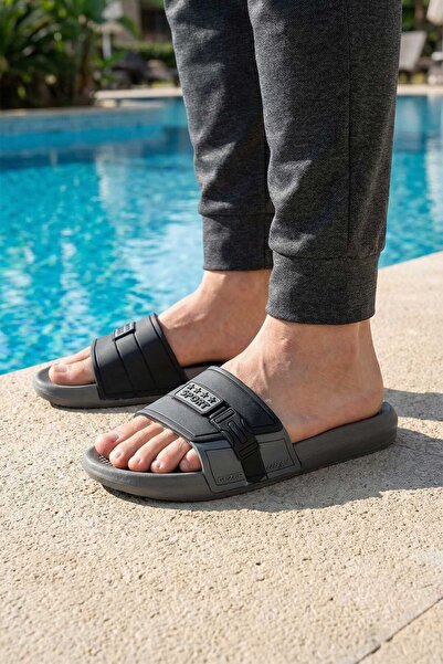 GEZER Sport Erkek Yazlık PU Islak Zemine Uygun Günlük Ev Banyo Bahçe Havuz Te...