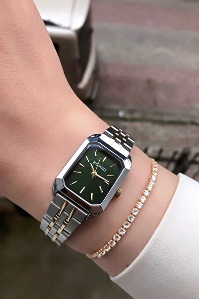 Homies ساعة يد نسائية + سوار مع صندوق هدايا وسلك فولاذي ضمان لمدة عامين